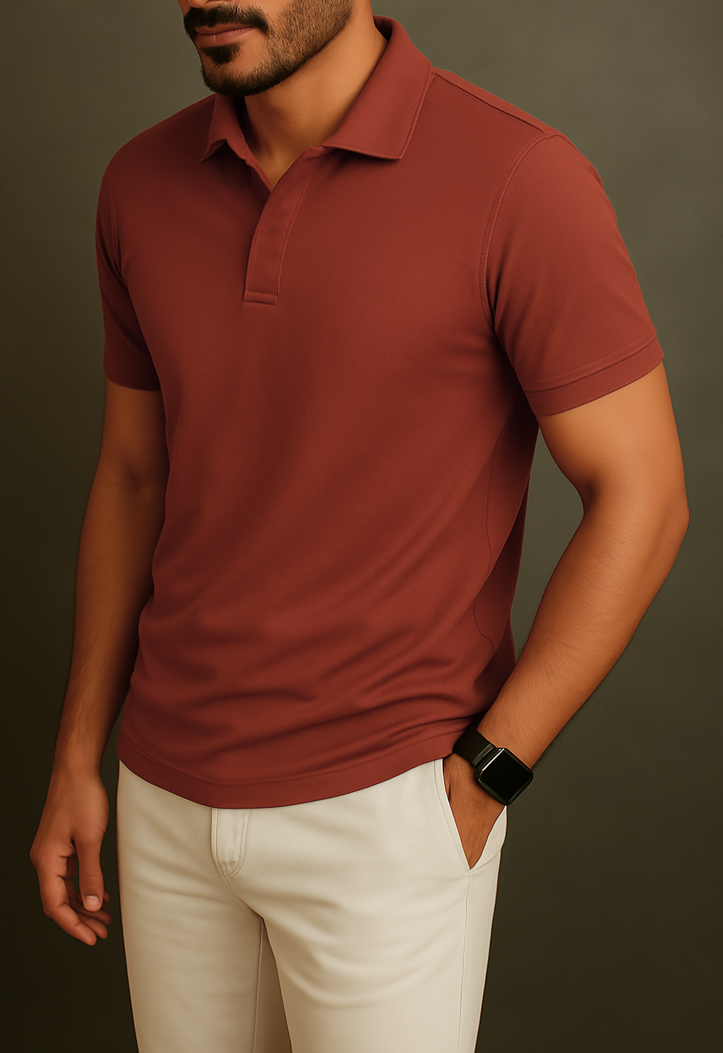 Tipo Bro_Polo Marrón